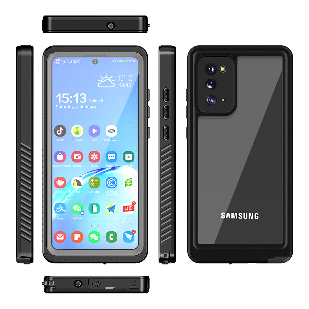 For Samsung Galaxy Note20 FS Series IP68 Waterproof Case Cell Phone Diving Shockproof Clear Back Cover For Samsung Galaxy Note20 FS Series IP68 Waterproof Case Cell Phone Diving Shockproof Clear Back Cover